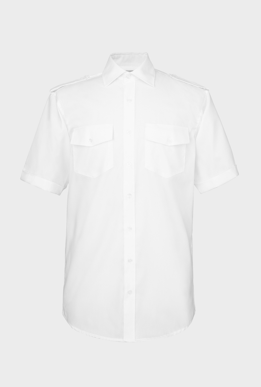 Men's pilot shirt Jens, short sleeve